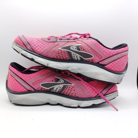 brooks pink and black